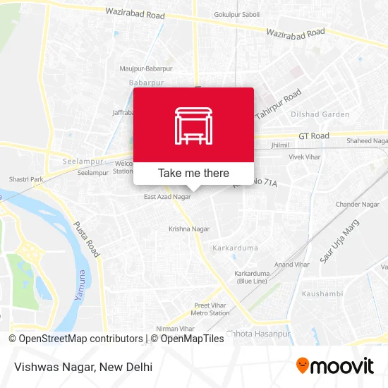 Vishwas Nagar map