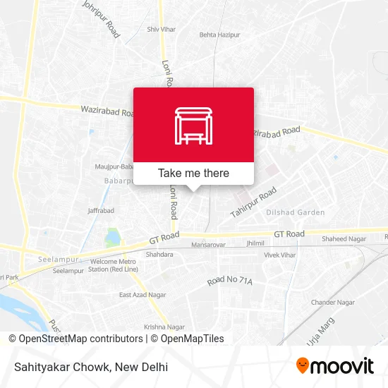 Sahityakar Chowk map