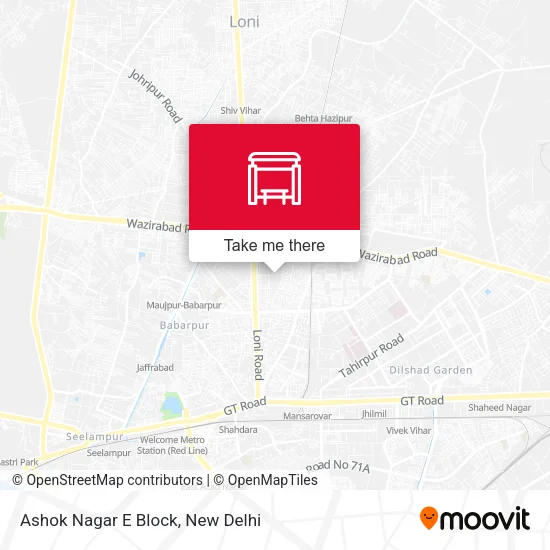 Ashok Nagar E Block map