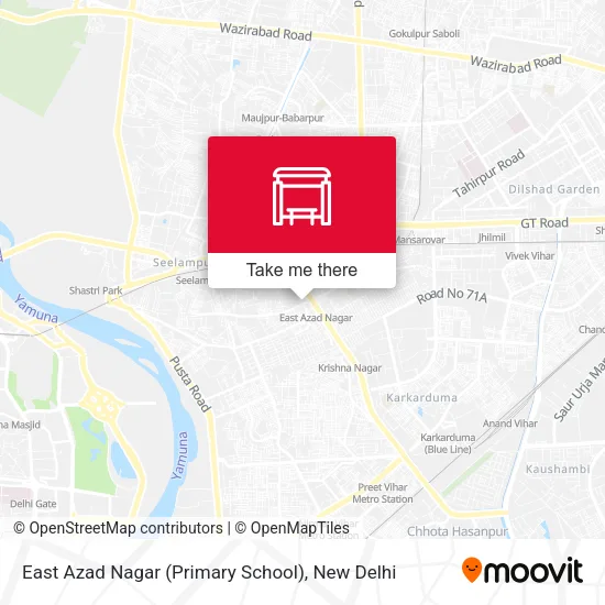 East Azad Nagar (Primary School) map