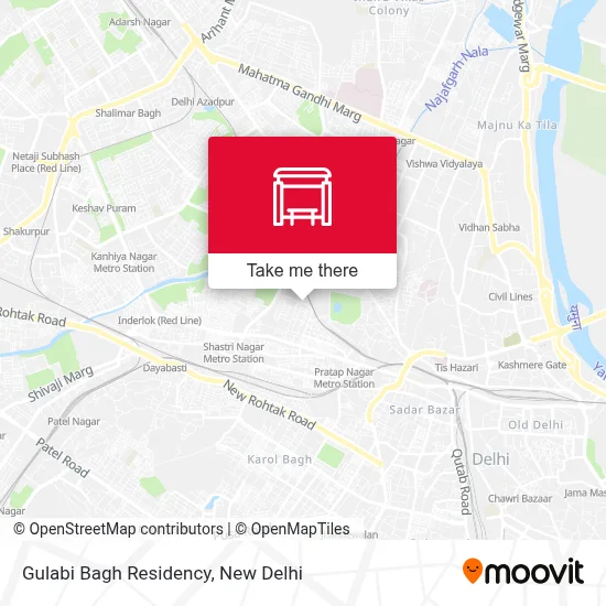 Gulabi Bagh Residency map