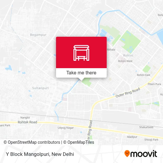 Y Block Mangolpuri map