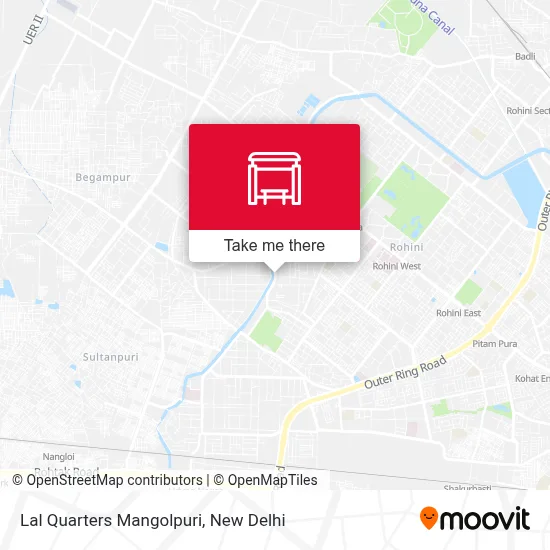 Lal Quarters Mangolpuri map