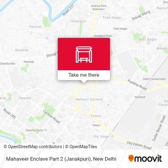Mahaveer Enclave Part 2 (Janakpuri) map