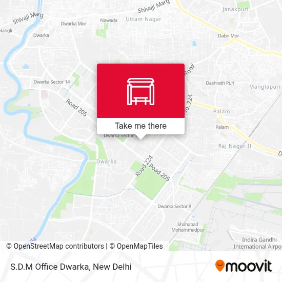 S.D.M Office Dwarka map