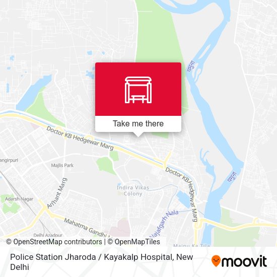 Police Station Jharoda / Kayakalp Hospital map