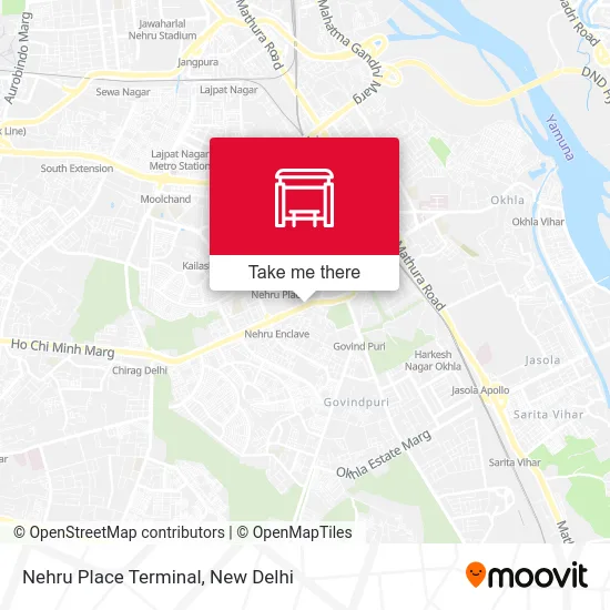 Nehru Place Terminal map