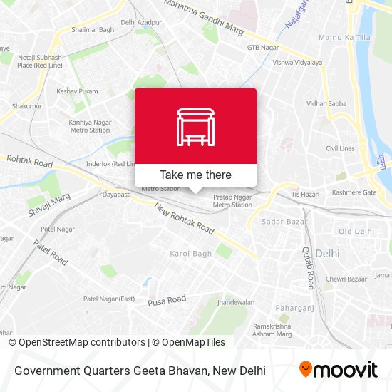 Government Quarters Geeta Bhavan map