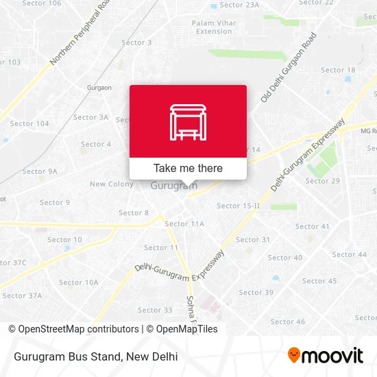 Gurugram Bus Stand map