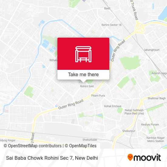 Sai Baba Chowk Rohini Sec 7 map