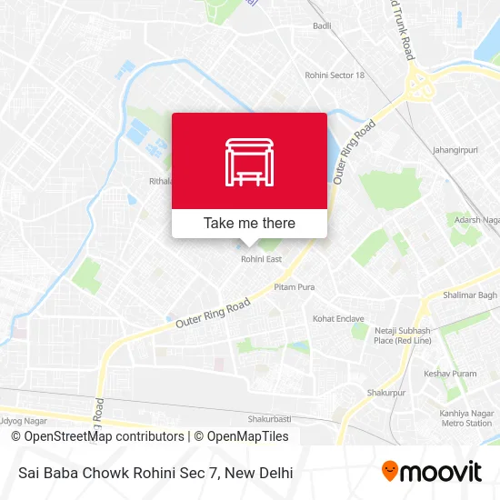 Sai Baba Chowk Rohini Sec 7 map