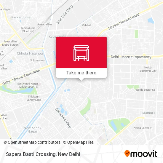 Sapera Basti Crossing map