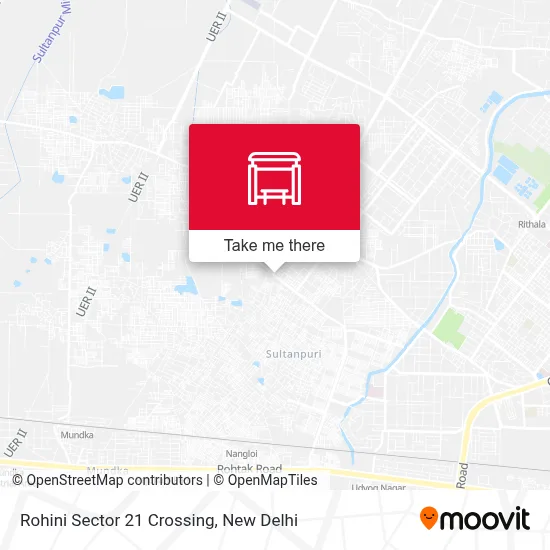 Rohini Sector 21 Crossing map