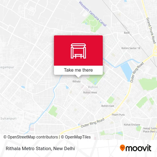 Rithala Metro Station map