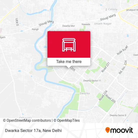 Dwarka Sector 17a map