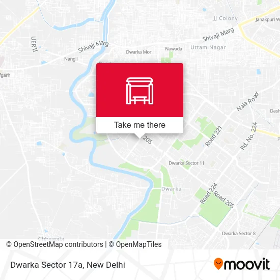 Dwarka Sector 17a map