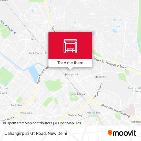 Jahangirpuri Gt Road map