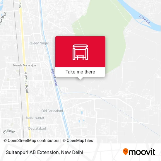 Sultanpuri AB Extension map