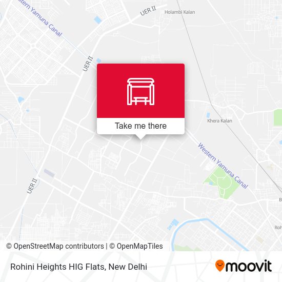 Rohini Heights HIG Flats map