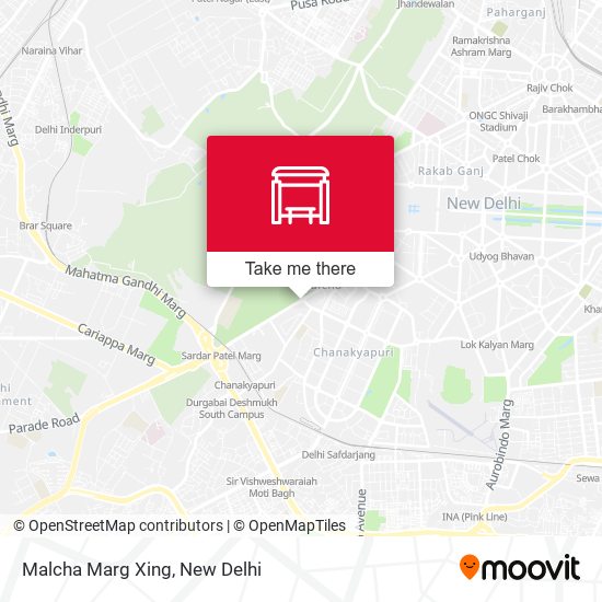 Malcha Marg Xing map