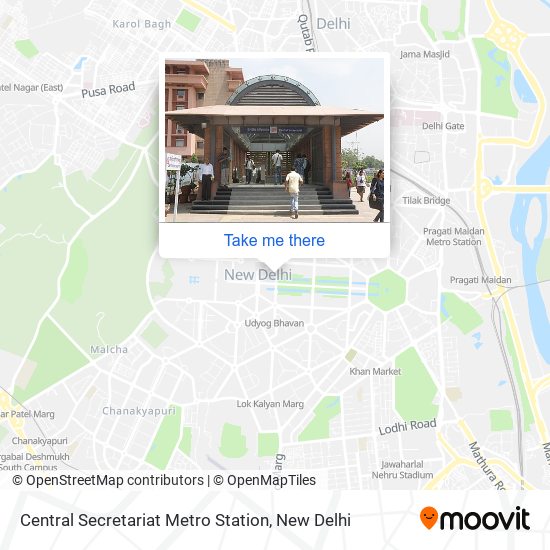 Central Secretariat Metro Station map