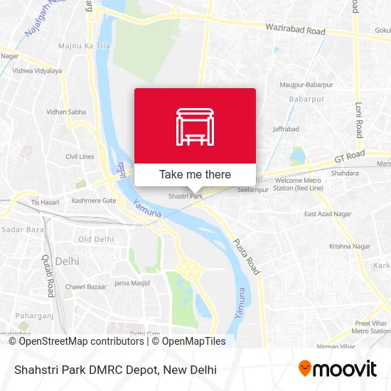 Shahstri Park DMRC Depot map