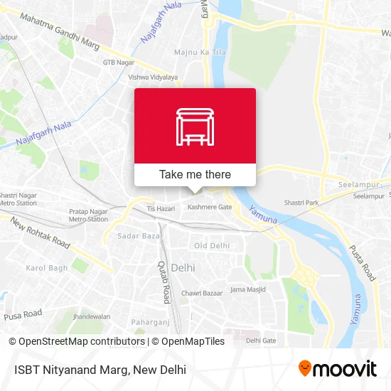 ISBT Nityanand Marg map