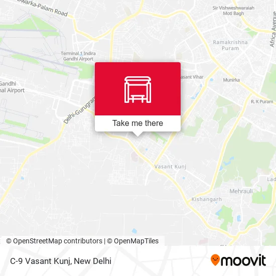 C-9 Vasant Kunj map