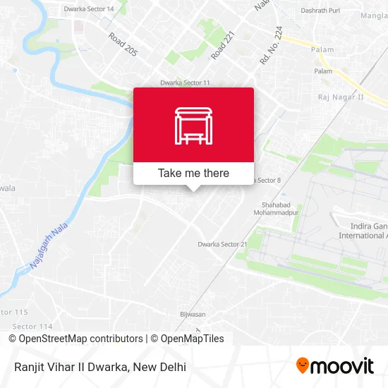 Ranjit Vihar II Dwarka map