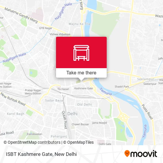 ISBT Kashmere Gate map