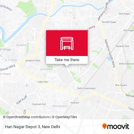 Hari Nagar Depot 3 map