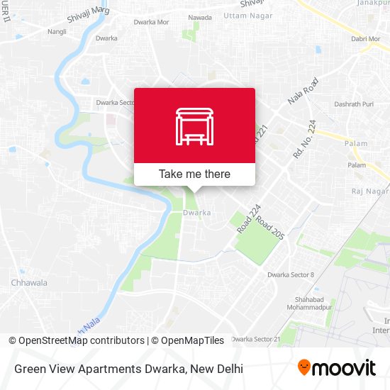 Green View Apartments Dwarka map