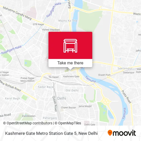Kashmere Gate Metro Station Gate 5 map