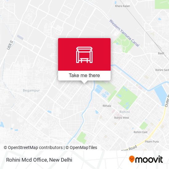 Rohini Mcd Office map