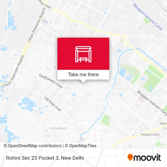 Rohini Sec 23 Pocket 3 map