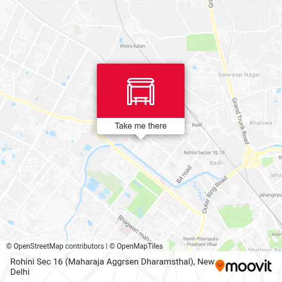 Rohini Sec 16 (Maharaja Aggrsen Dharamsthal) map