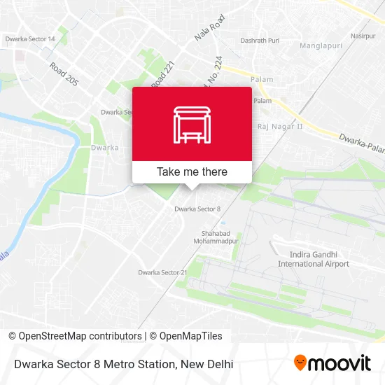 Dwarka Sector 8 Metro Station map