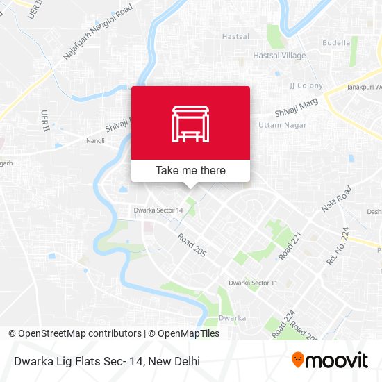 Dwarka LIG Flats Sec- 14 map