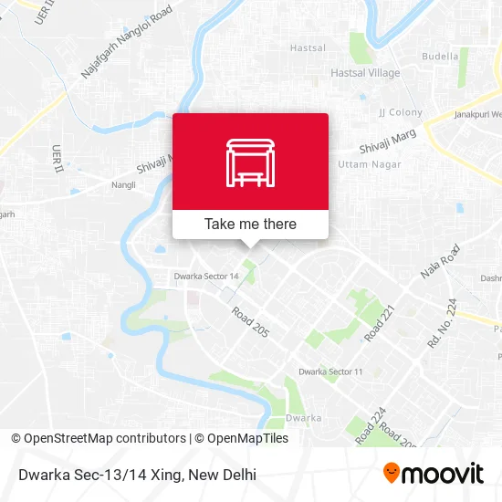 Dwarka Sec-13/14 Xing map
