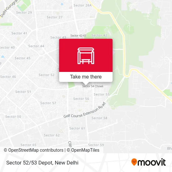 Sector 52/53 Depot map