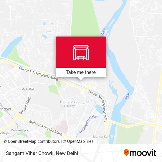 Sangam Vihar Chowk map