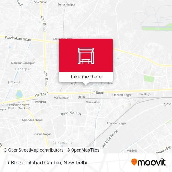 R Block Dilshad Garden map