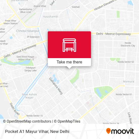 Pocket A1 Mayur Vihar map