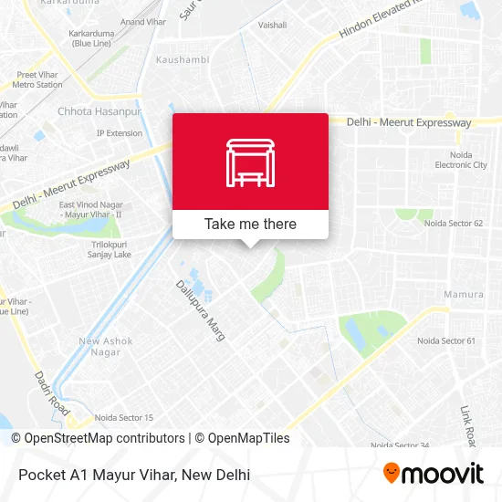 Pocket A1 Mayur Vihar map
