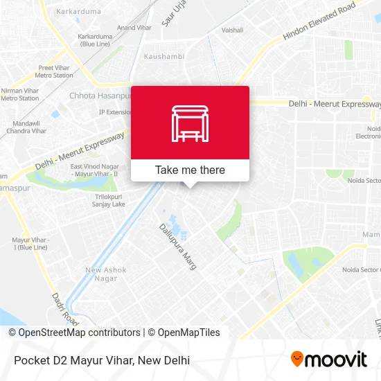 Pocket D2 Mayur Vihar map