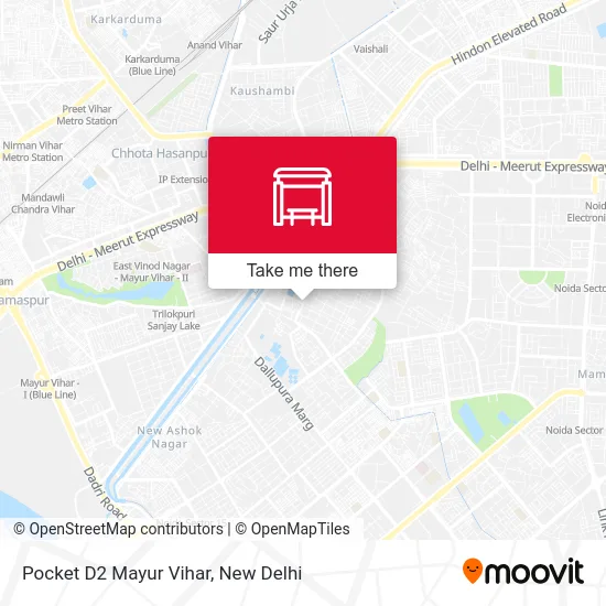 Pocket D2 Mayur Vihar map