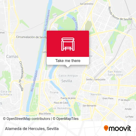 Alameda de Hercules map