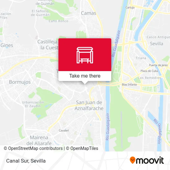 Canal Sur map