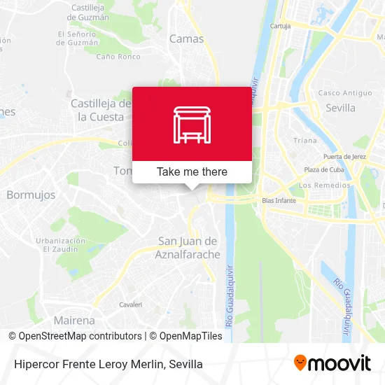 Hipercor Frente Leroy Merlin map