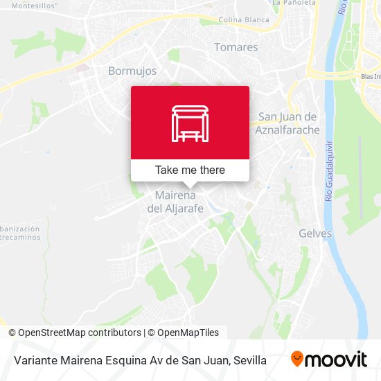 Variante Mairena Esquina Av de San Juan map